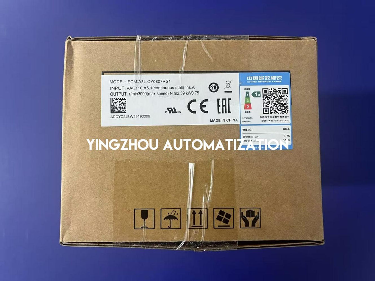 Delta ECM-A3L-CY0807RS1 ASDA-A3 Series AC Servo Motor | 750W 3000 RPM Low Inertia without Brake | Brand New Original-YingZhou Automatization
