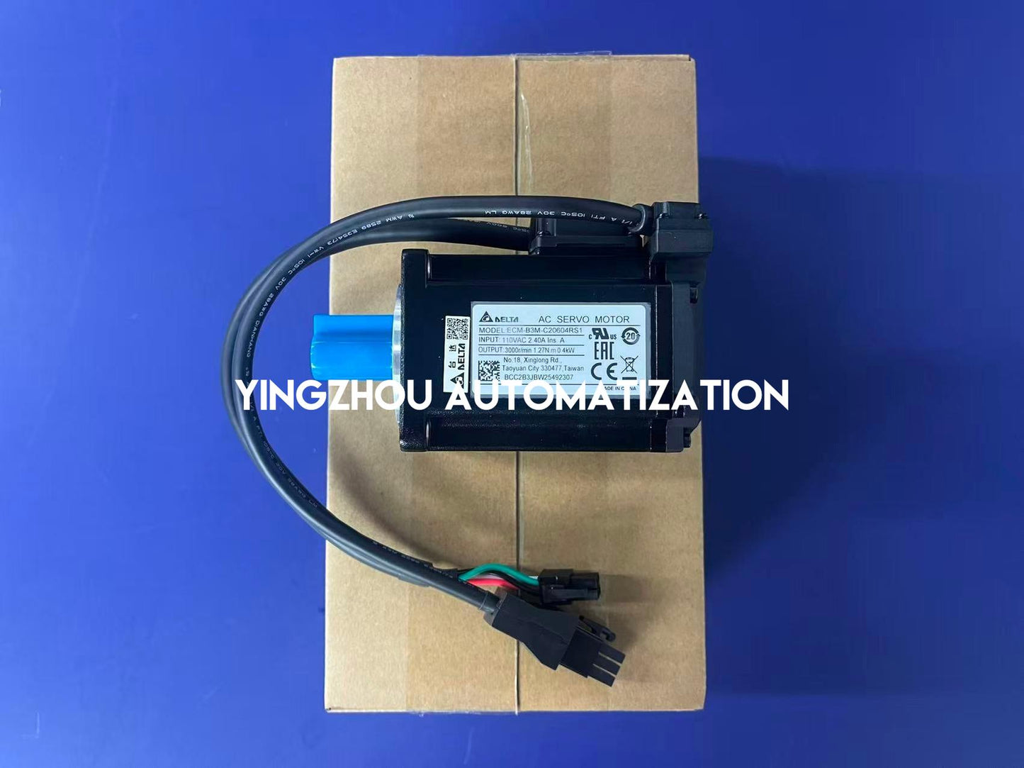 Delta ECM-B3M-C20604RS1 ASDA-B3 Series AC Servo Motor | 400W 3000 RPM Low Inertia without Brake | Brand New Original-YingZhou Automatization