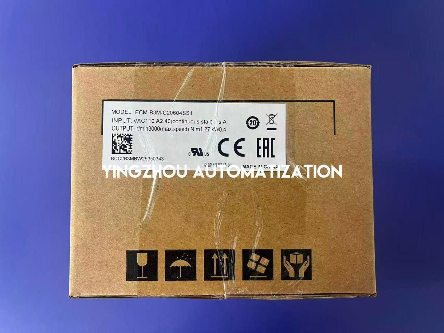 Delta ECM-B3M-C20604SS1 ASDA-B3 Series AC Servo Motor | 400W 3000 RPM Low-Inertia Motor with Brake | Brand New Original-YingZhou Automatization