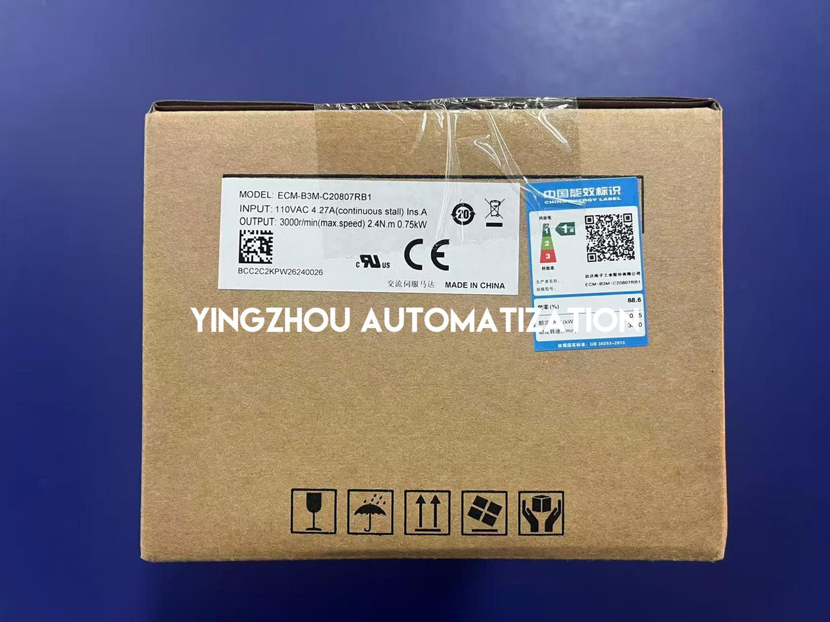 Delta ECM-B3M-C20807RB1 ASDA-B3 750W 220V 3000rpm 24-bit Incremental Encoder AC Servo Motor Without Brake-YingZhou Automatization