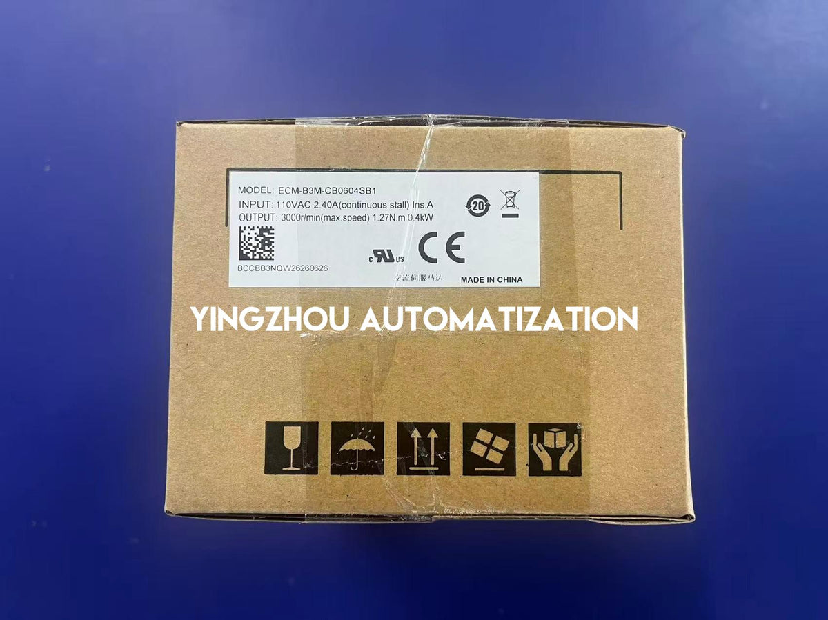Delta ECM-B3M-CB0604SB1 ASDA-B3 400W 220V 3000rpm 24-bit Batteryless Encoder AC Servo Motor with Brake-YingZhou Automatization