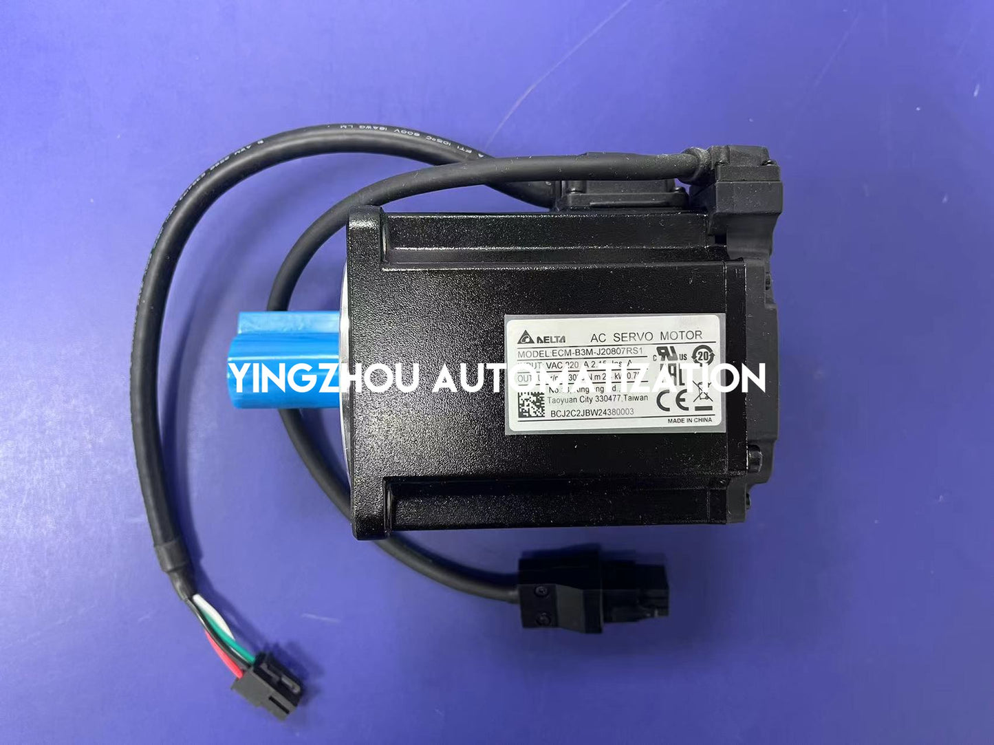 Delta ECM-B3M-J20807RS1 ASDA-B3 Series AC Servo Motor | 750W 3000 RPM Low Inertia without Brake | Brand New Original-YingZhou Automatization