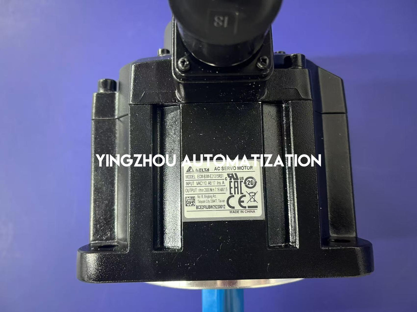 Delta ECM-B3M Series AC Servo Motor ECM-B3M-E21315RS1 1.5KW 220VAC 2000RPM 8.17A No Brake with Oil Seal-YingZhou Automatization
