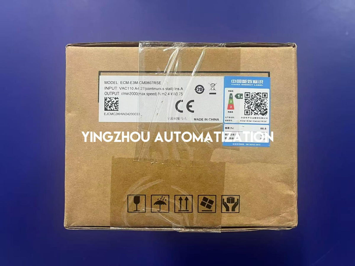 Delta ECM-E3M-CM0807RSE ASDA-E3 750W 3000RPM 2.4Nm AC Servo Motor 17-Bit Encoder-YingZhou Automatization