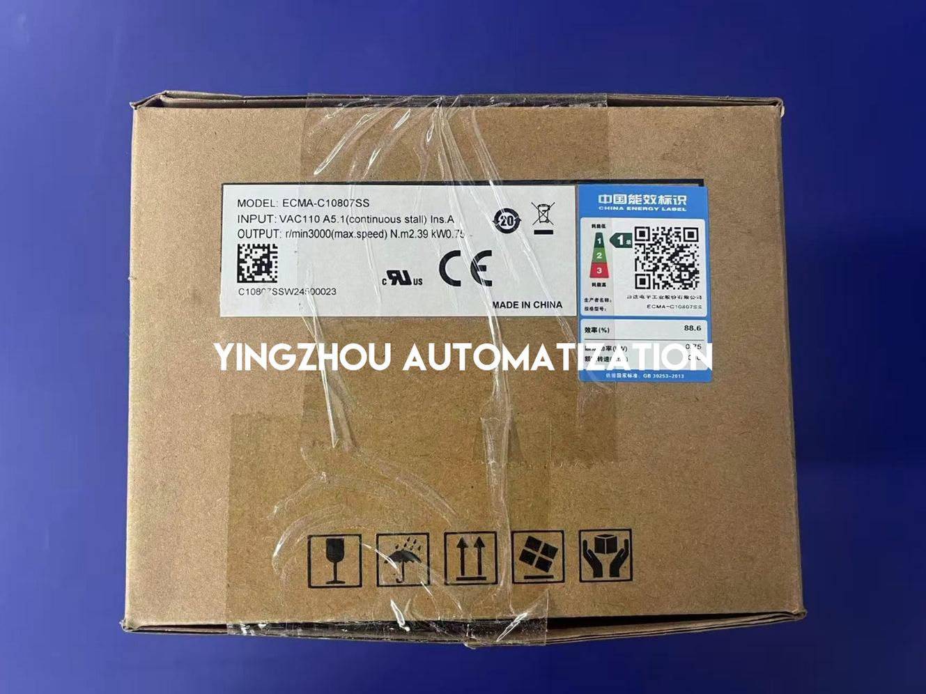 Delta ECMA-A2 Series AC Servo Motor ECMA-C10807SS 0.75KW 220VAC 11A 1/3 PH 5.1A 3000 RPM With Brake-YingZhou Automatization
