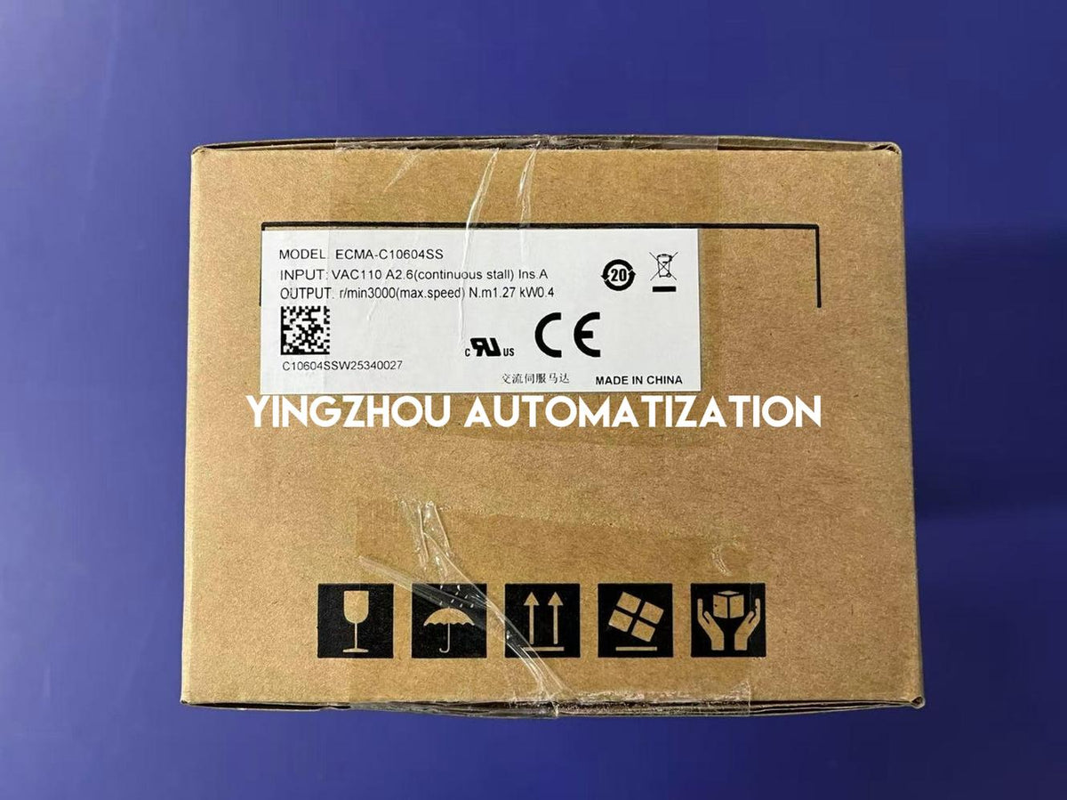 Delta ECMA-C10604SS ECMA Series 400W 220V 3000rpm 20-bit Incremental Low-Inertia AC Servo Motor with Brake-YingZhou Automatization