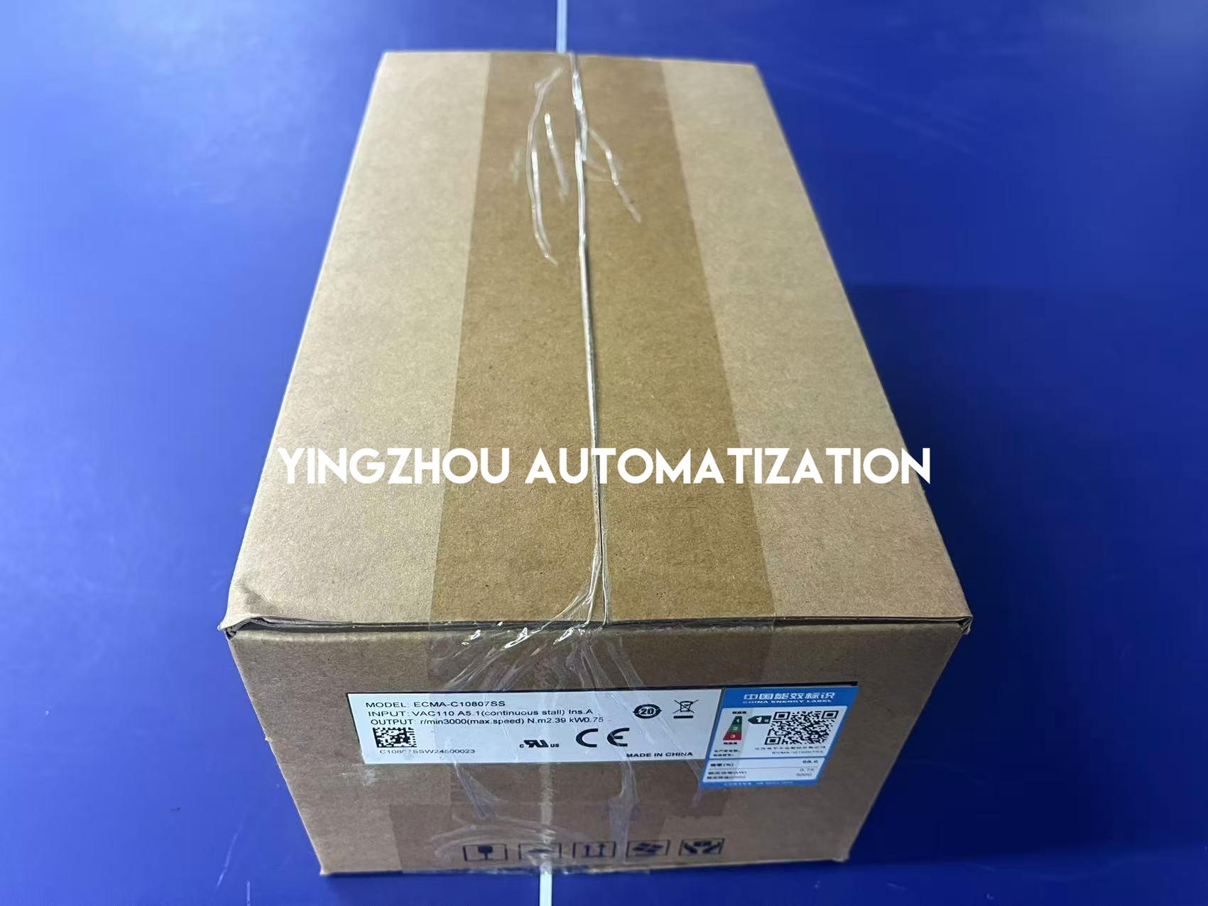 Delta ECMA-C10807FS ECMA Series AC Servo Motor | 750W 3000 RPM Low Inertia with Brake | Brand New Original-YingZhou Automatization