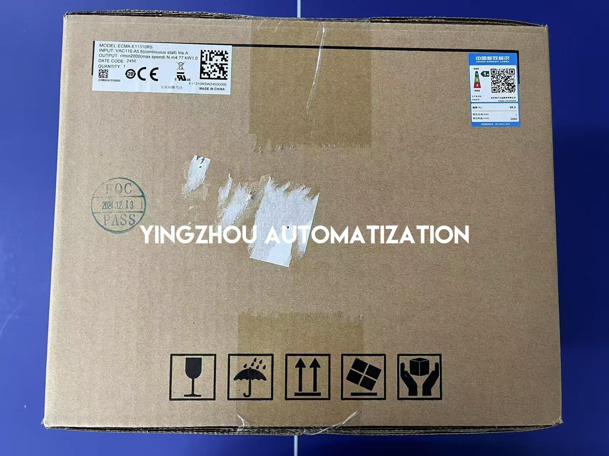Delta ECMA-E11310RS ECMA Series AC Servo Motor | 1kW 2000 RPM Medium Inertia without Brake | Brand New Original-YingZhou Automatization