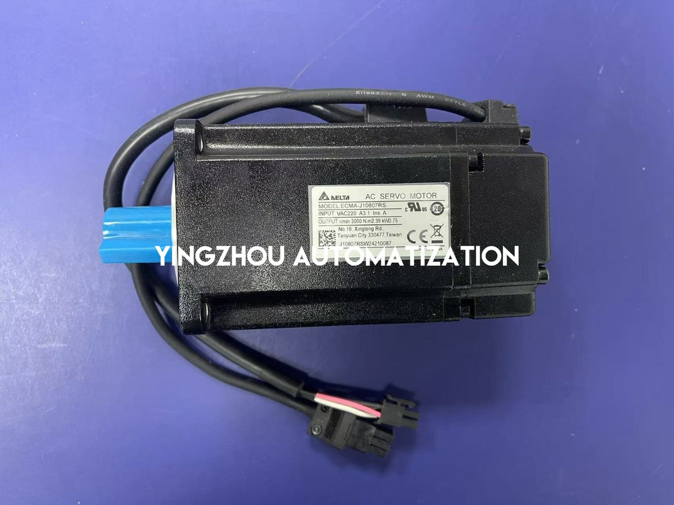 Delta ECMA-J10807RS ECMA Series AC Servo Motor | 750W 3000 RPM Medium Inertia without Brake | Brand New Original-YingZhou Automatization