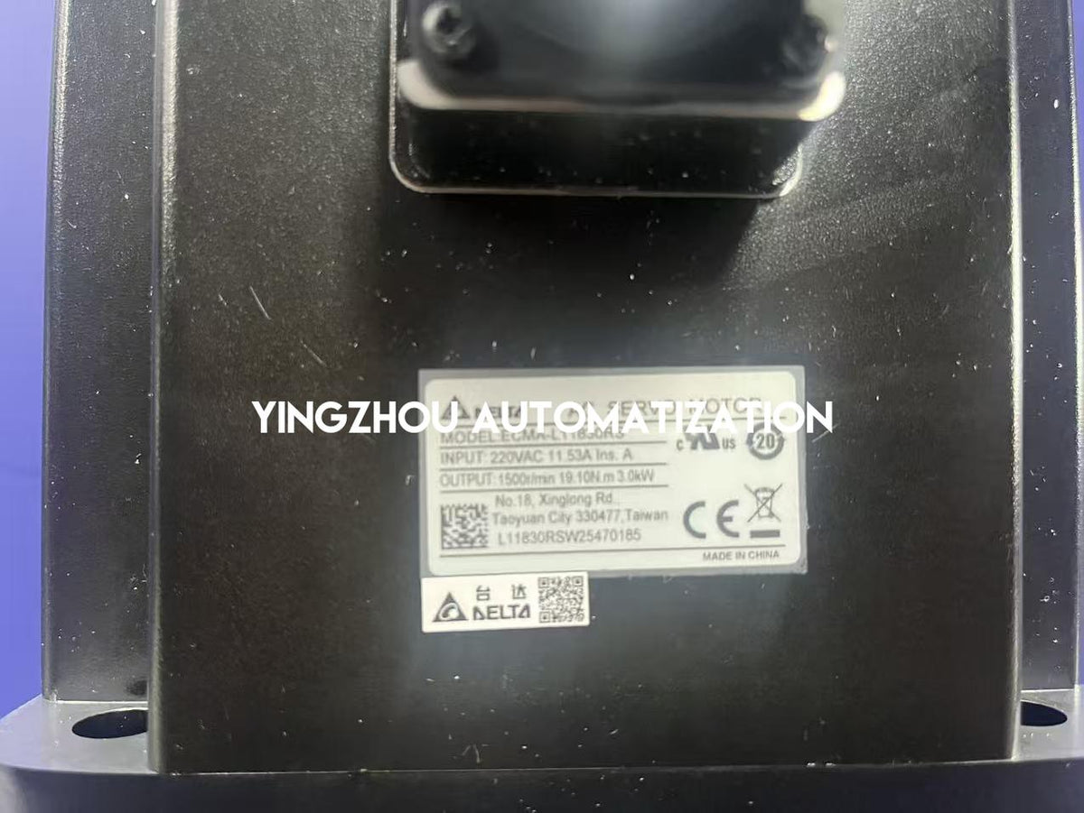 Delta ECMA-L11830RS ECMA 3kW 400V 1500rpm 20-bit Incremental Medium-High Inertia AC Servo Motor-YingZhou Automatization