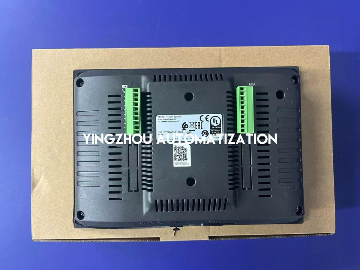 Delta TP70P-16TP1R 7-Inch 800×480 HMI + PLC Controller 8DI 8 Relay Outputs Dual RS-485-YingZhou Automatization