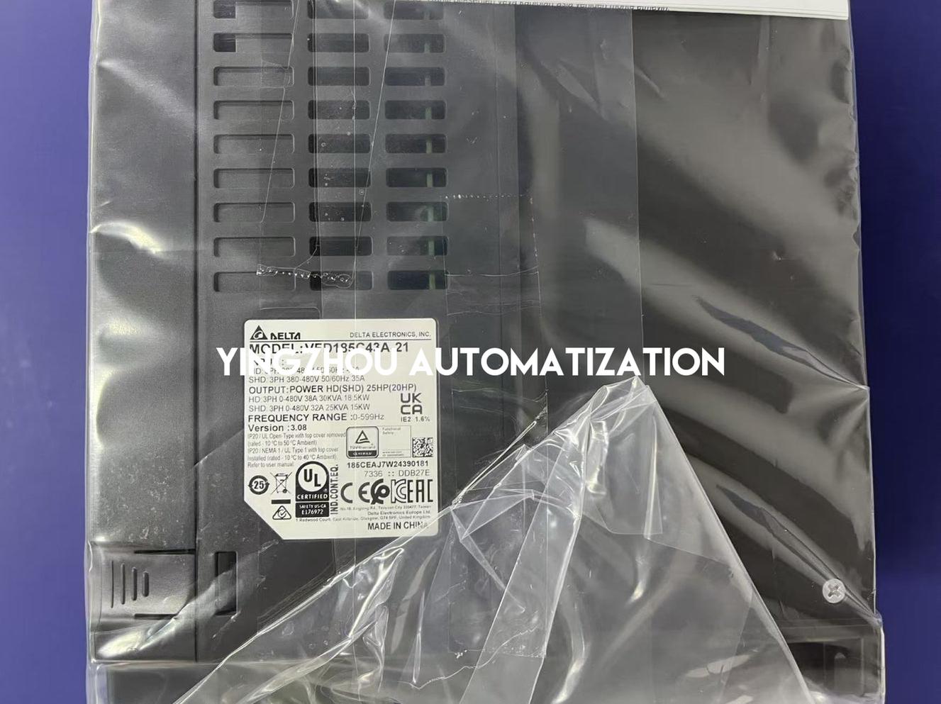 Delta VFD C2000+ Series Frequency Inverter VFD185C43A-21 18.5KW 25HP 460VAC 38A 3Phase-YingZhou Automatization