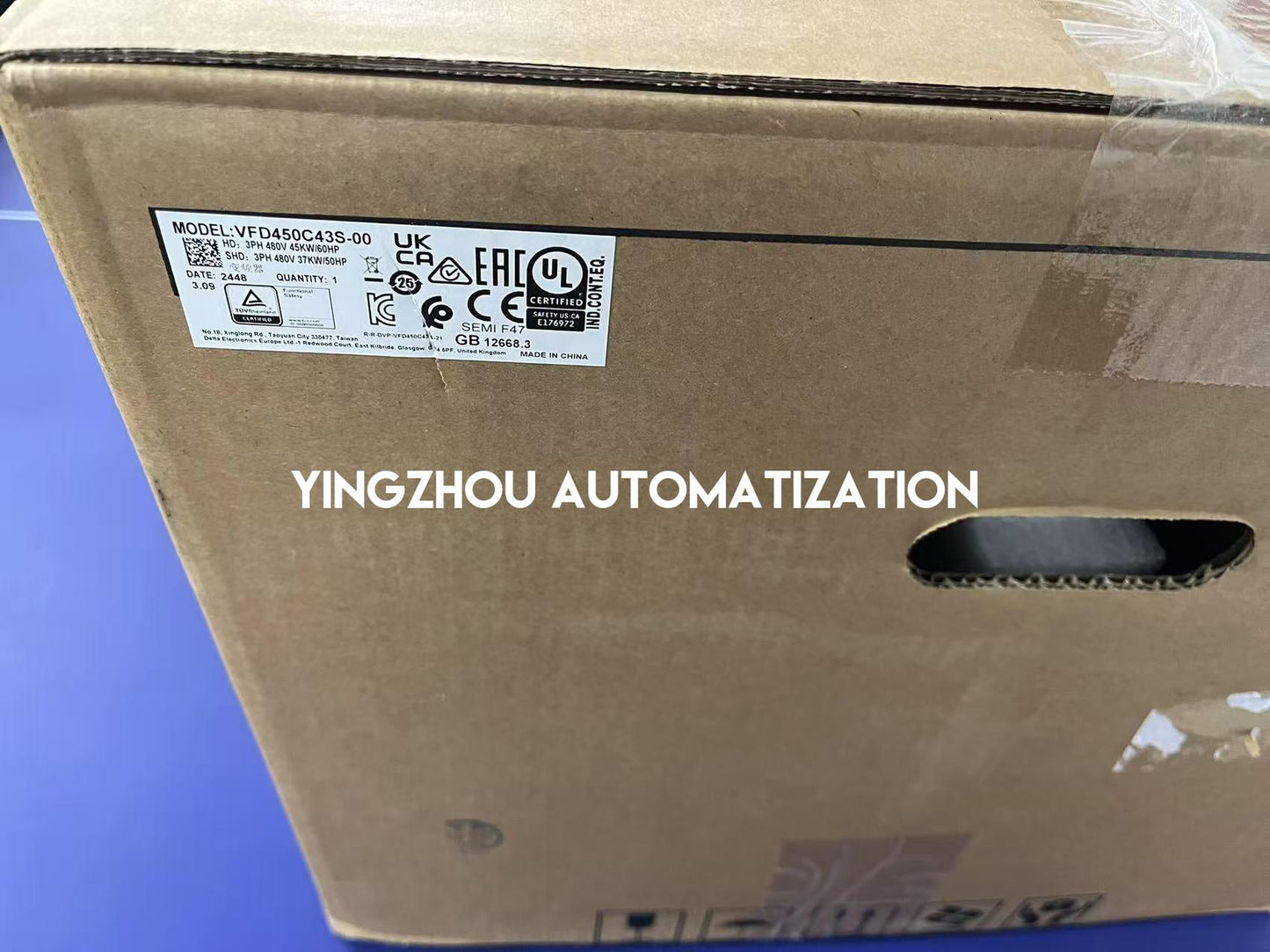 Delta VFD C2000+ Series Frequency Inverter VFD450C43S-00 45KW 60HP 460VAC 91A 3Phase-YingZhou Automatization