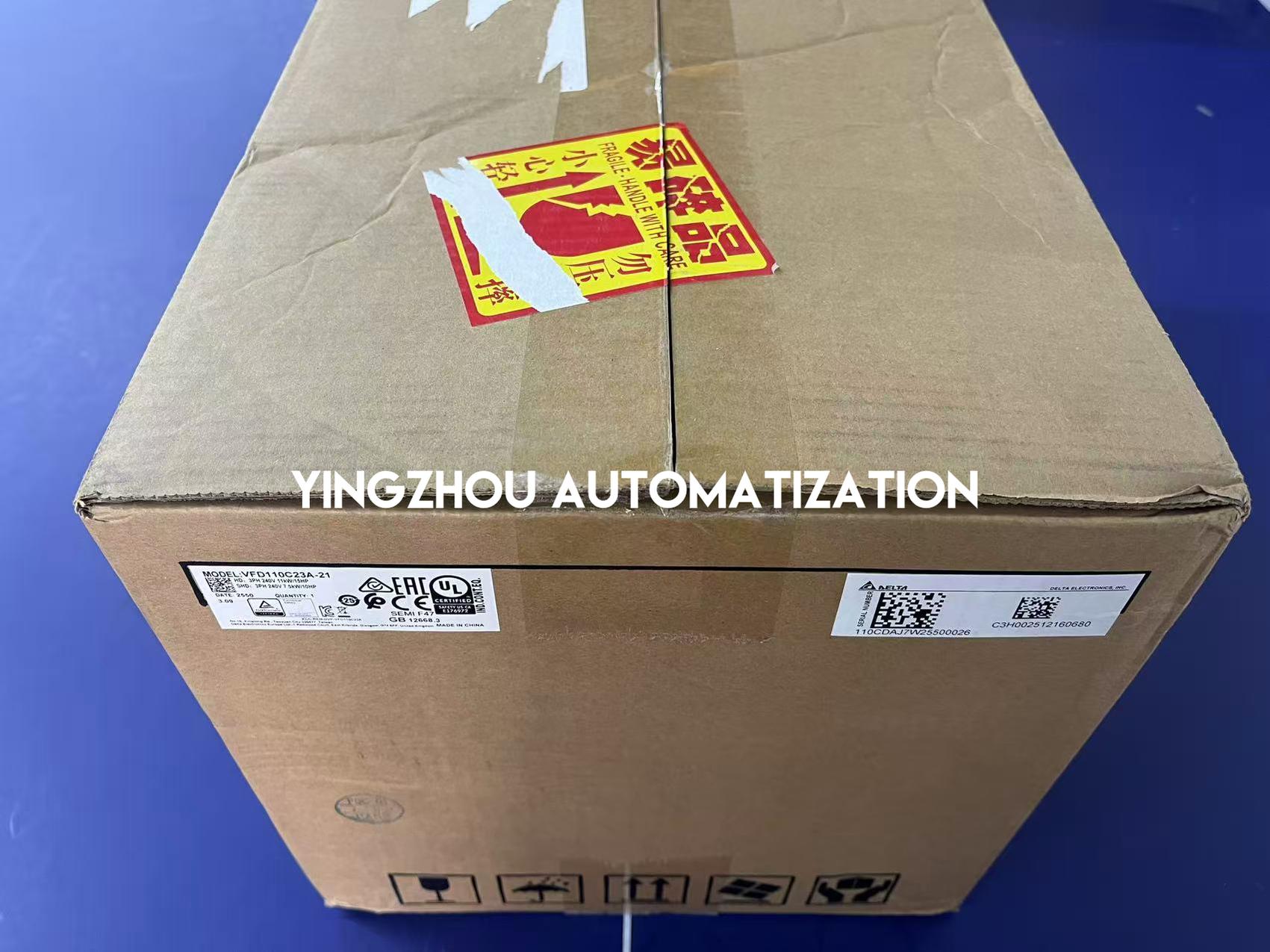 Delta VFD-C2000 VFD110C23A-21 AC Drive - 11kW (15HP), 230V 3-Phase, FOC Control-YingZhou Automatization