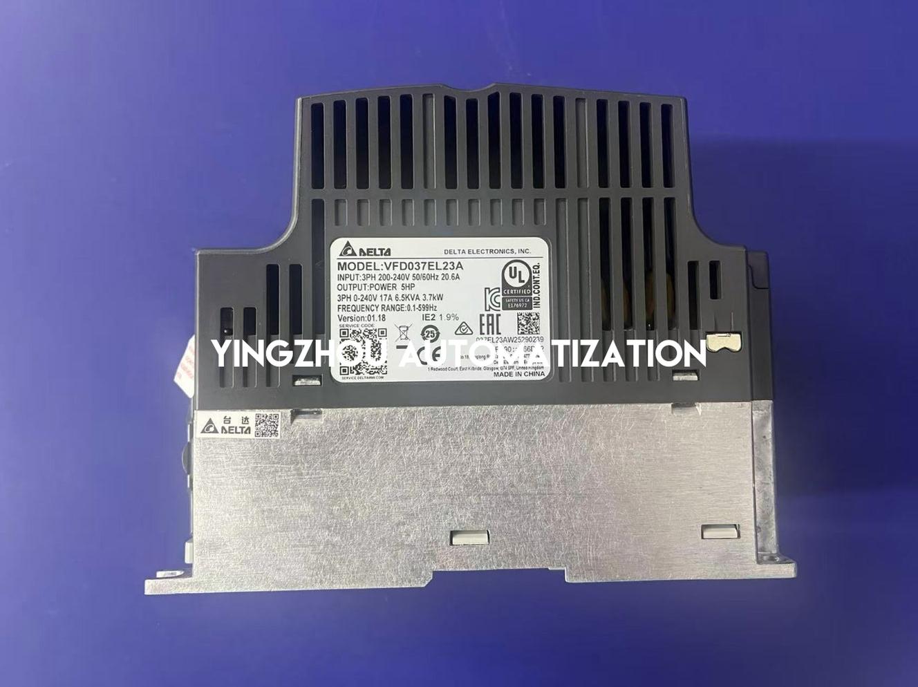 Delta VFD-EL Series VFD037EL23A AC Drive - 3.7kW (5HP), 230V 3-Phase Input, 17A-YingZhou Automatization