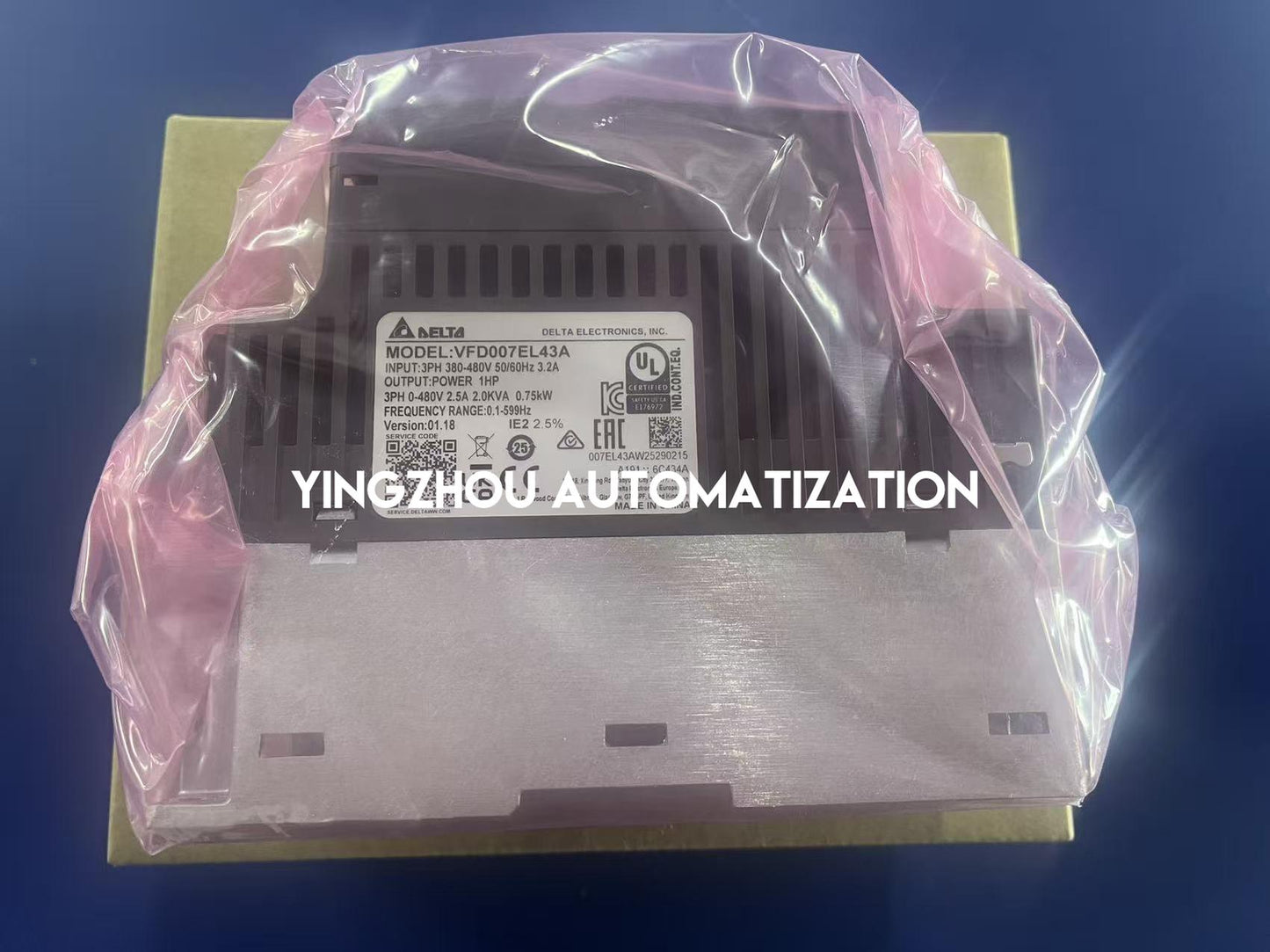 Delta VFD007EL43A EL Series AC Frequency Inverter | 1HP 0.75kW 380V Compact Micro Drive | Brand New Original-YingZhou Automatization