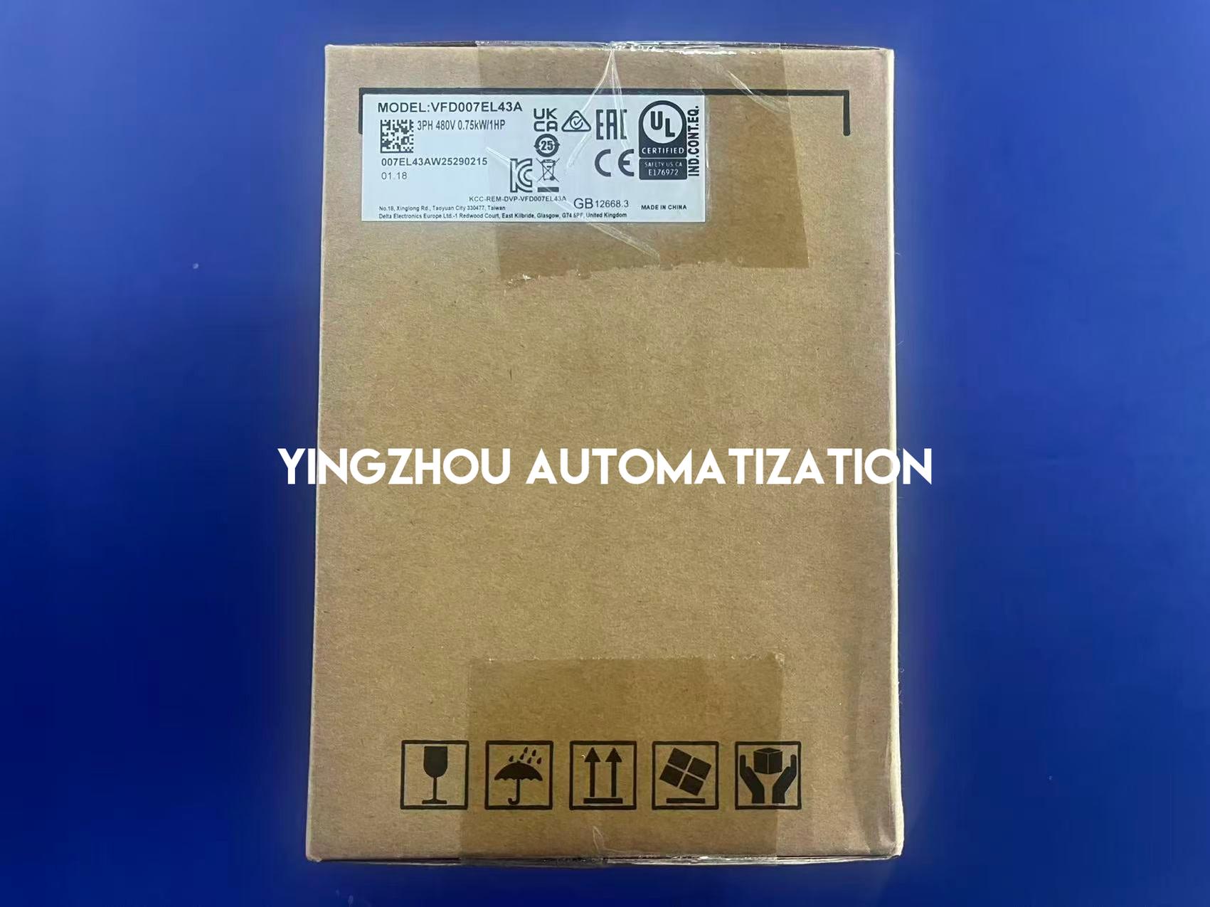 Delta VFD007EL43A EL Series AC Frequency Inverter | 1HP 0.75kW 380V Compact Micro Drive | Brand New Original-YingZhou Automatization