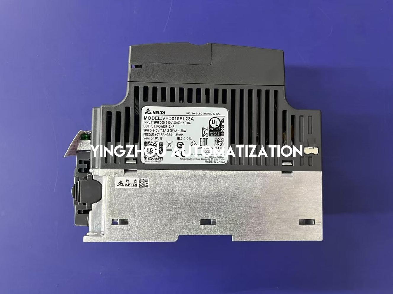 Delta VFD015EL23A EL Series Compact AC Inverter Drive | 1.5kW 2HP 230V 3-Phase VFD | Brand New Original-YingZhou Automatization