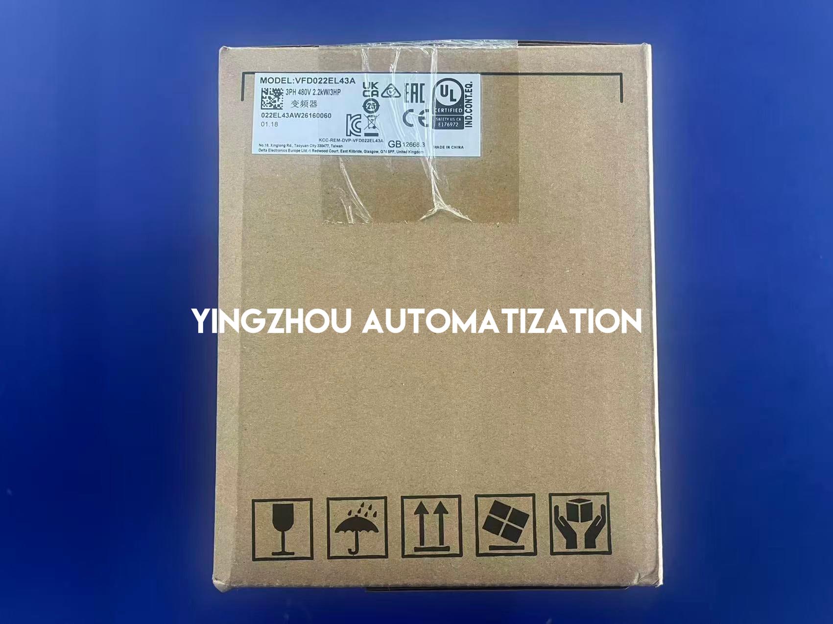 Delta VFD022EL43A Micro AC Drive | 3HP (2.2kW) 3-Phase Frequency Inverter | Brand New Original-YingZhou Automatization