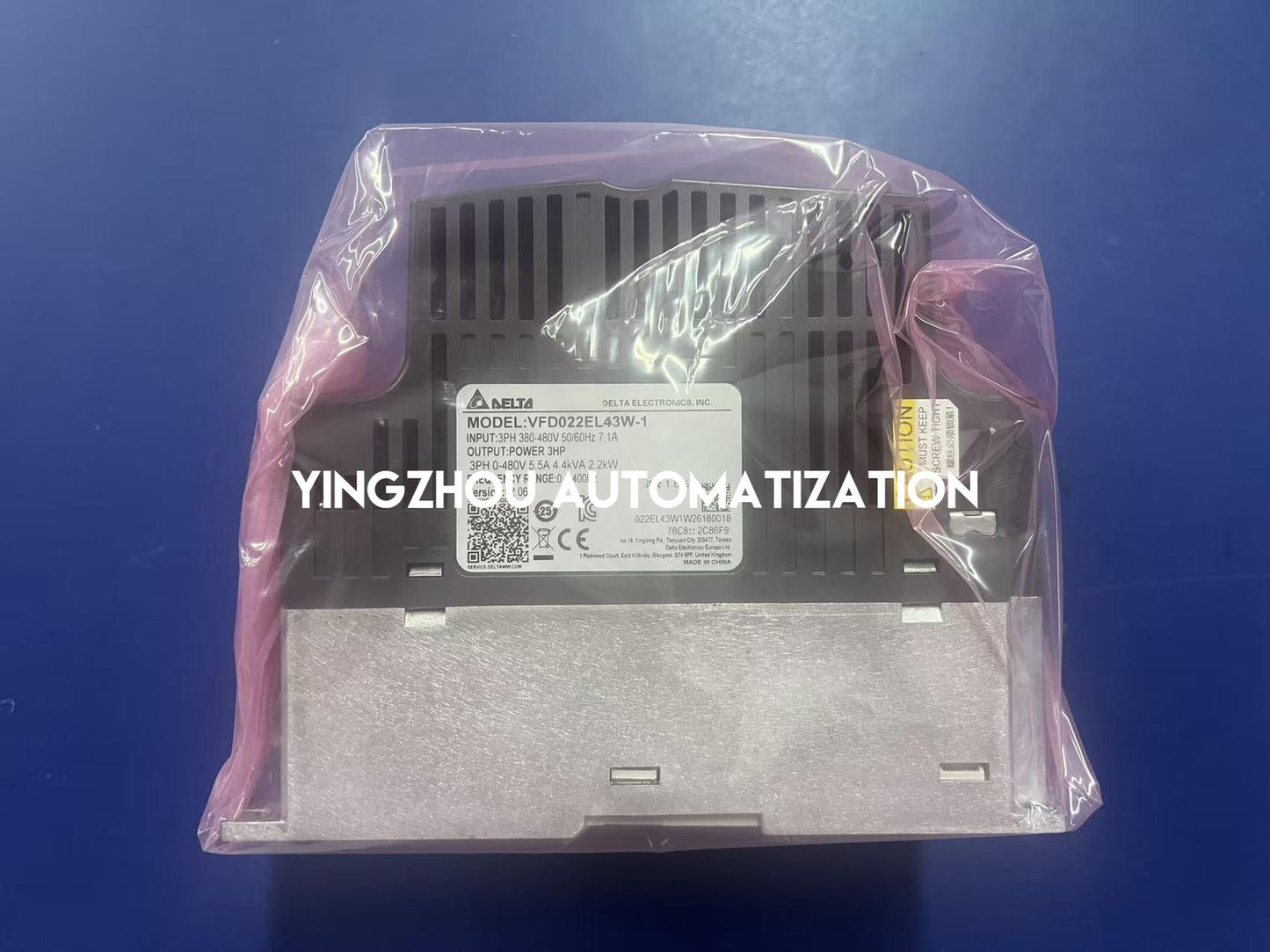 Delta VFD022EL43W Micro AC Drive | 3HP (2.2kW) 3-Phase Frequency Inverter | Brand New Original-YingZhou Automatization
