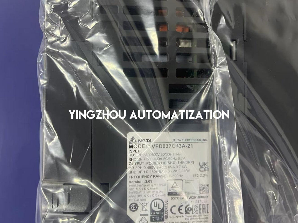 Delta VFD037C43A-21 C2000 Plus 3.7kW 5HP 460V CANopen AC Drive-YingZhou Automatization