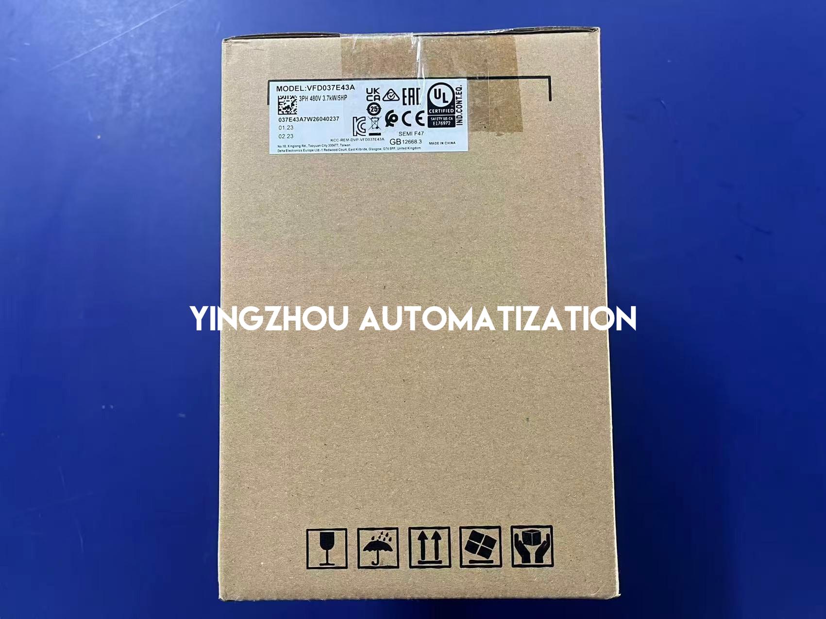 Delta VFD037E43A AC Frequency Inverter | 5HP (3.7kW) 3-Phase Variable Frequency Drive | Brand New Original-YingZhou Automatization