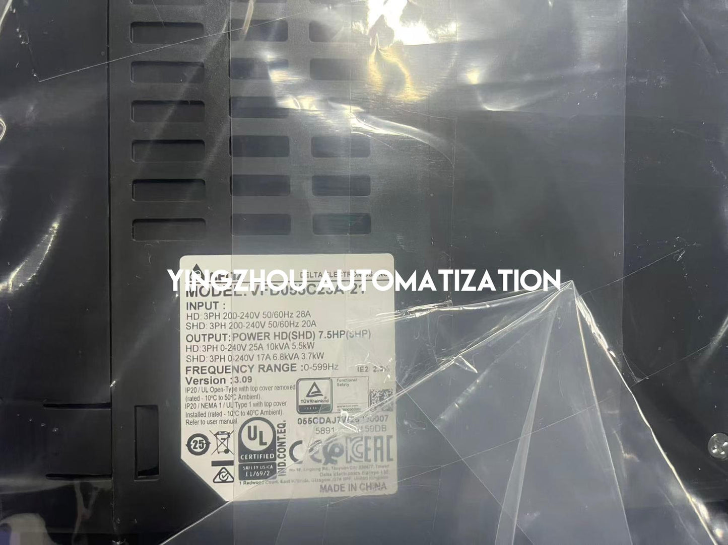 Delta VFD055C23A-21 C2000 Plus VFD | 5.5kW, 230V, 3-Phase, High-Performance Drive | Brand New Original-YingZhou Automatization