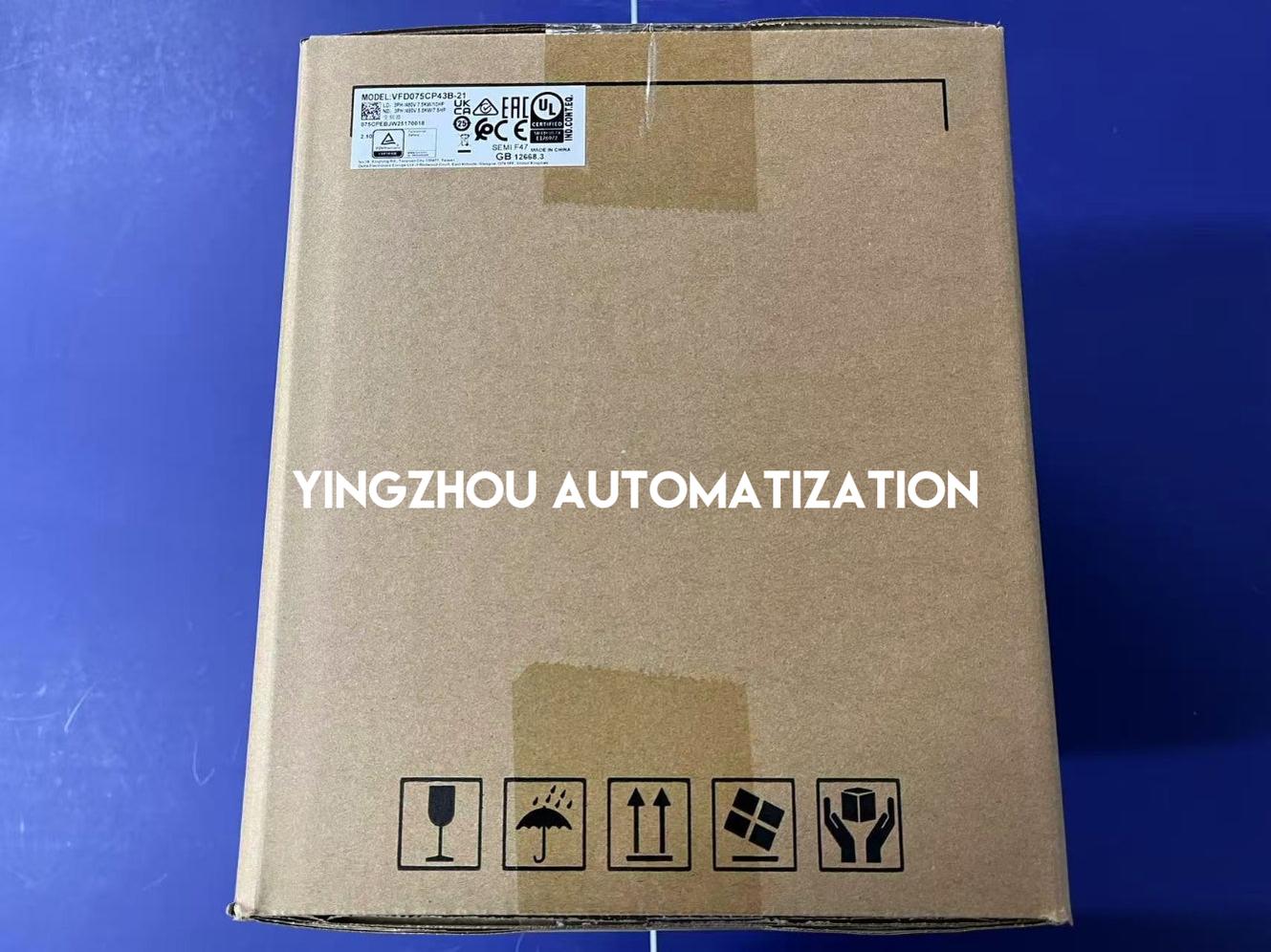 Delta VFD075CP43B-21 CP2000 Series AC Frequency Inverter | 10HP 7.5kW 380V Fan & Pump Vector Drive | Brand New Original-YingZhou Automatization