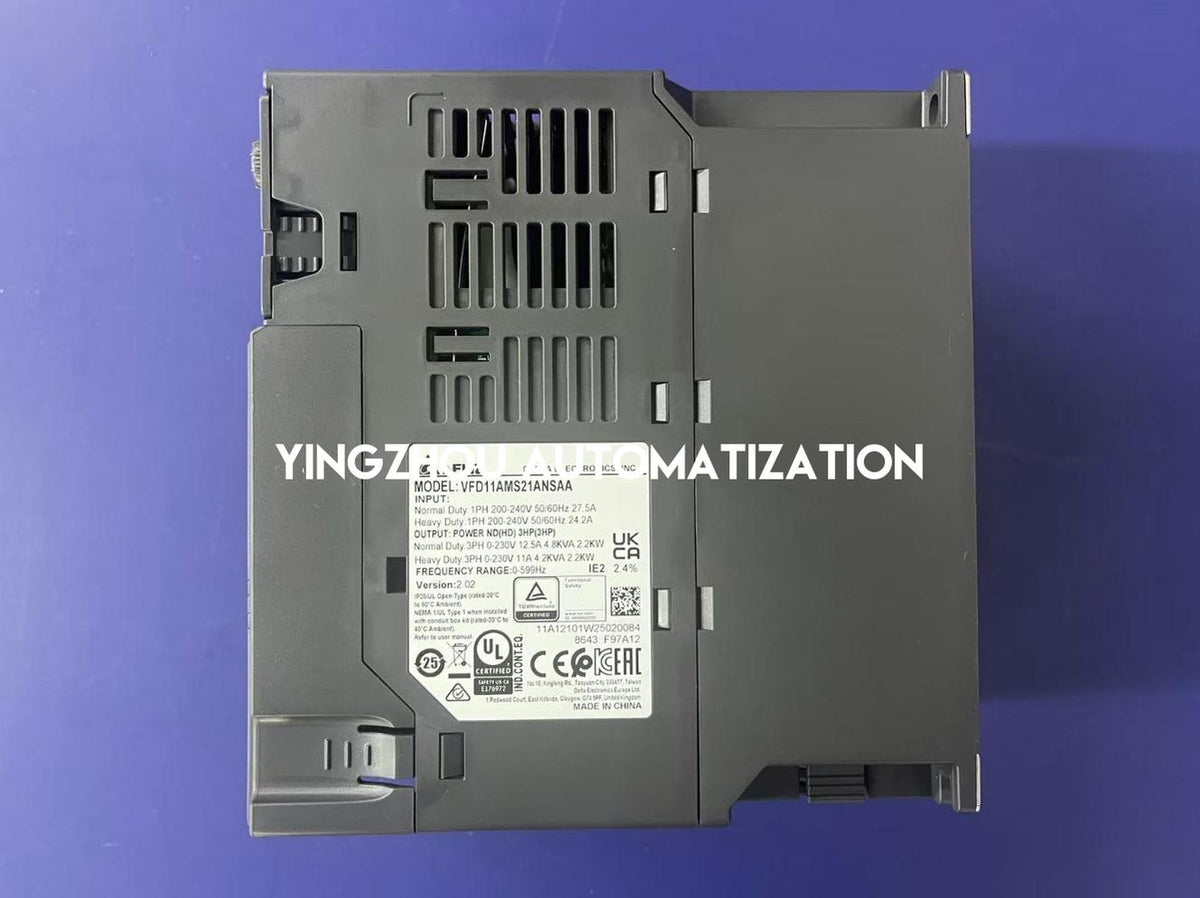 Delta VFD11AMS21ANSAA MS300 2.2kW 3HP 230V 1-Phase 11A HD 12.5A ND AC Drive-YingZhou Automatization