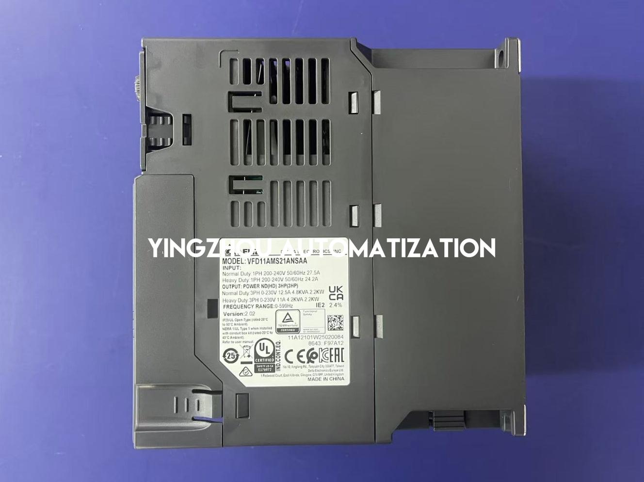 Delta VFD11AMS21ANSAA MS300 Series VFD - 2.2kW (3HP), 230V Single-Phase Input, Compact Vector Control-YingZhou Automatization