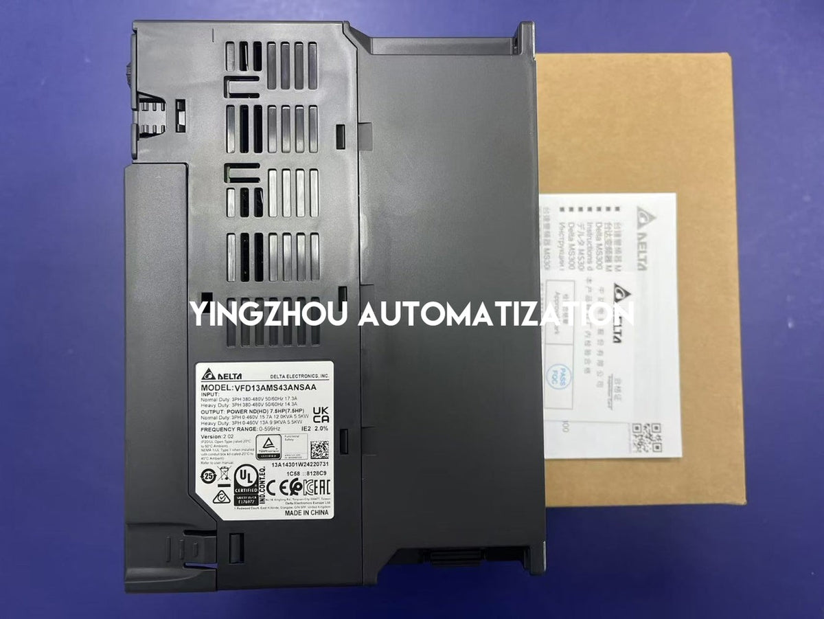Delta VFD13AMS43ANSAA MS300 5.5kW/7.5HP 460V 13A 3-Phase Compact AC Motor Drive-YingZhou Automatization