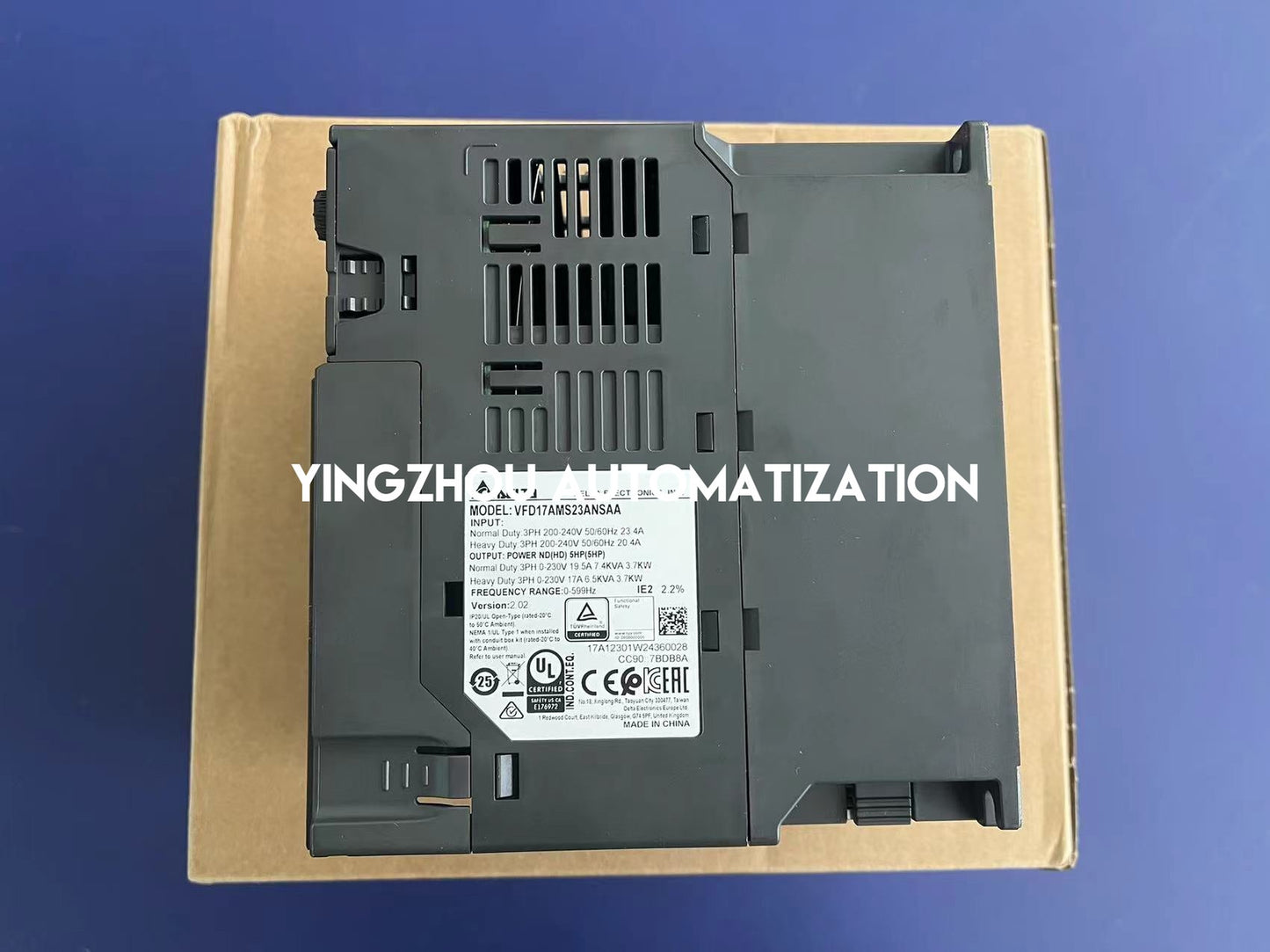 Delta VFD17AMS23ANSAA MS300 Series VFD - 3.7kW (5HP), 230V 3-Phase Input, Compact Vector Control-YingZhou Automatization