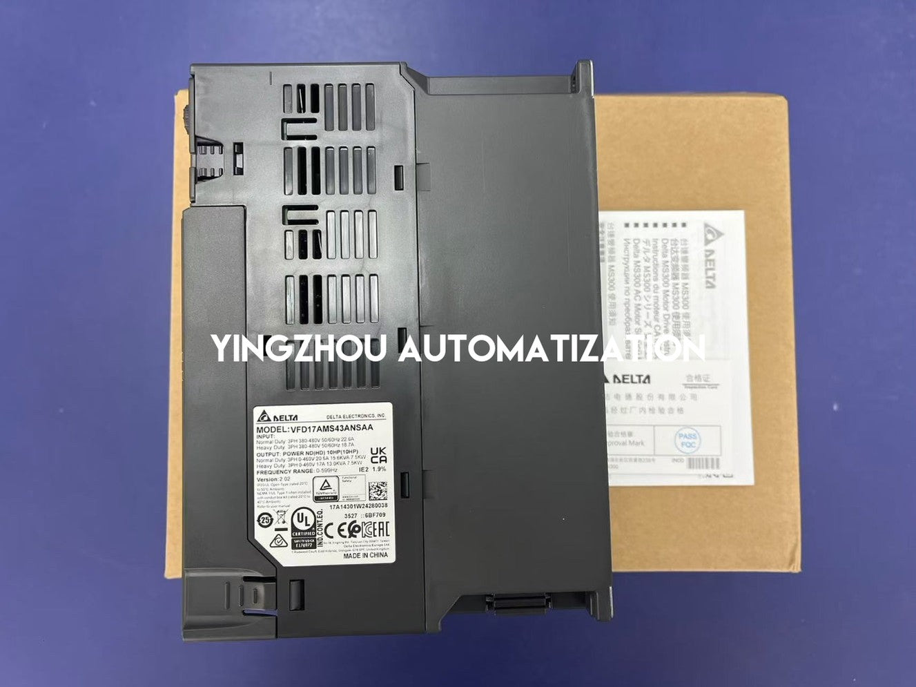 Delta VFD17AMS43ANSAA MS300 Series AC Inverter | 10HP (7.5kW) 3-Phase Compact Vector Drive | Brand New Original-YingZhou Automatization