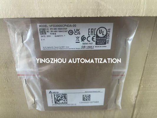 Delta VFD2000CP43A-00 CP2000 Series 200kW 270HP 460V 3-Phase Fan & Pump AC Drive-YingZhou Automatization
