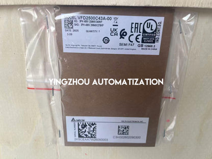 Delta VFD2500C43A-00 C2000 Series AC Frequency Inverter | 335HP 250kW 380V Heavy Duty Vector Drive | Brand New Original-YingZhou Automatization
