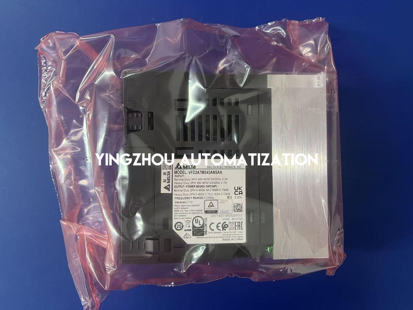 Delta VFD2A7MS43ANSAA MS300 Series AC Inverter | 1HP (0.75kW) 3-Phase Compact Vector Drive | Brand New Original-YingZhou Automatization