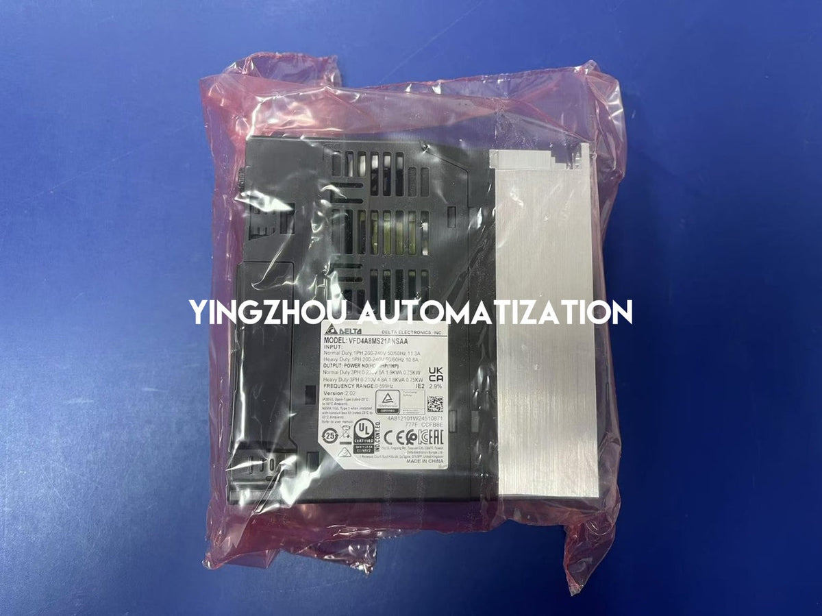 Delta VFD4A8MS21ANSAA MS300 0.75kW 1HP 230V 1-Phase Compact AC Motor Drive with Modbus-YingZhou Automatization