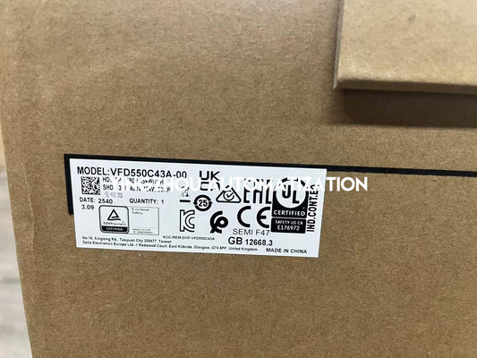 Delta VFD550C43A-00 C2000 Plus Series AC Frequency Inverter | 55kW 75HP 460V High-Performance Vector Drive | Brand New Original-YingZhou Automatization