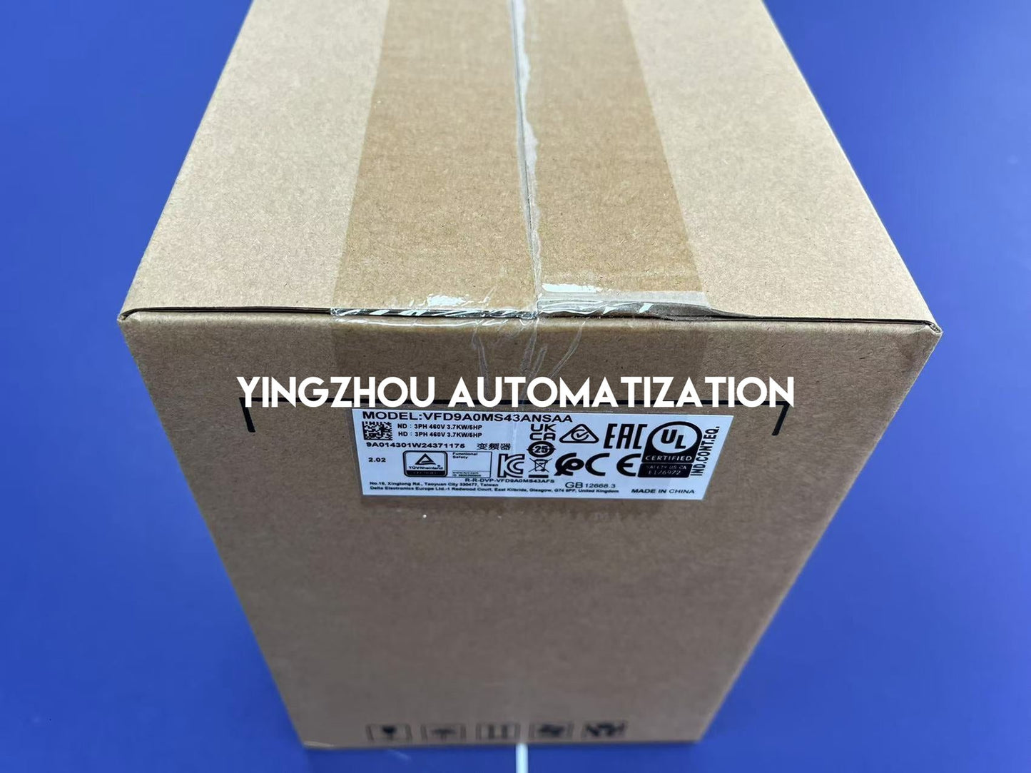 Delta VFD9A0MS43ANSAA | MS300 Series | Compact Vector Control VFD | 3.7 kW (5HP) 9.0A | 3-Phase 400V | PM Motor Support | High-Efficiency | Industrial Automation | Brand New Original-YingZhou Automatization