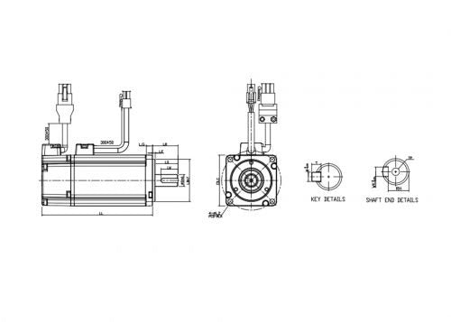 Delta ECMA-C20604RS ECMA-B2 Servo Motor 400W 3000 RPM 220V