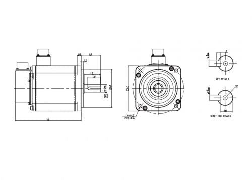 Delta ECMA-E21315RS ECMA-B2 Servo Motor 1.5KW 2000 RPM 220V