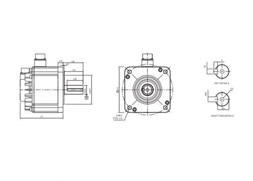 Delta ECMA-F11830RS ECMA-A2 Servo Motor 3KW 1500 RPM 220V