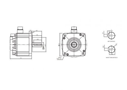 Delta ECMA-F11830RS ECMA-A2 Servo Motor 3KW 1500 RPM 220V