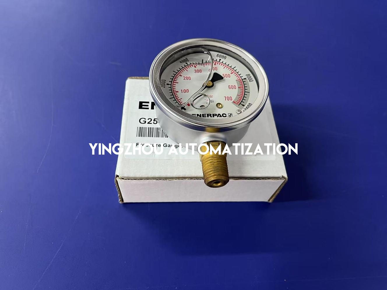 ENERPAC G2535L Hydraulic Pressure Gauge 2.50 in. Face Lower Mount Glycerine Filled 10,000 maximum psi-YingZhou Automatization