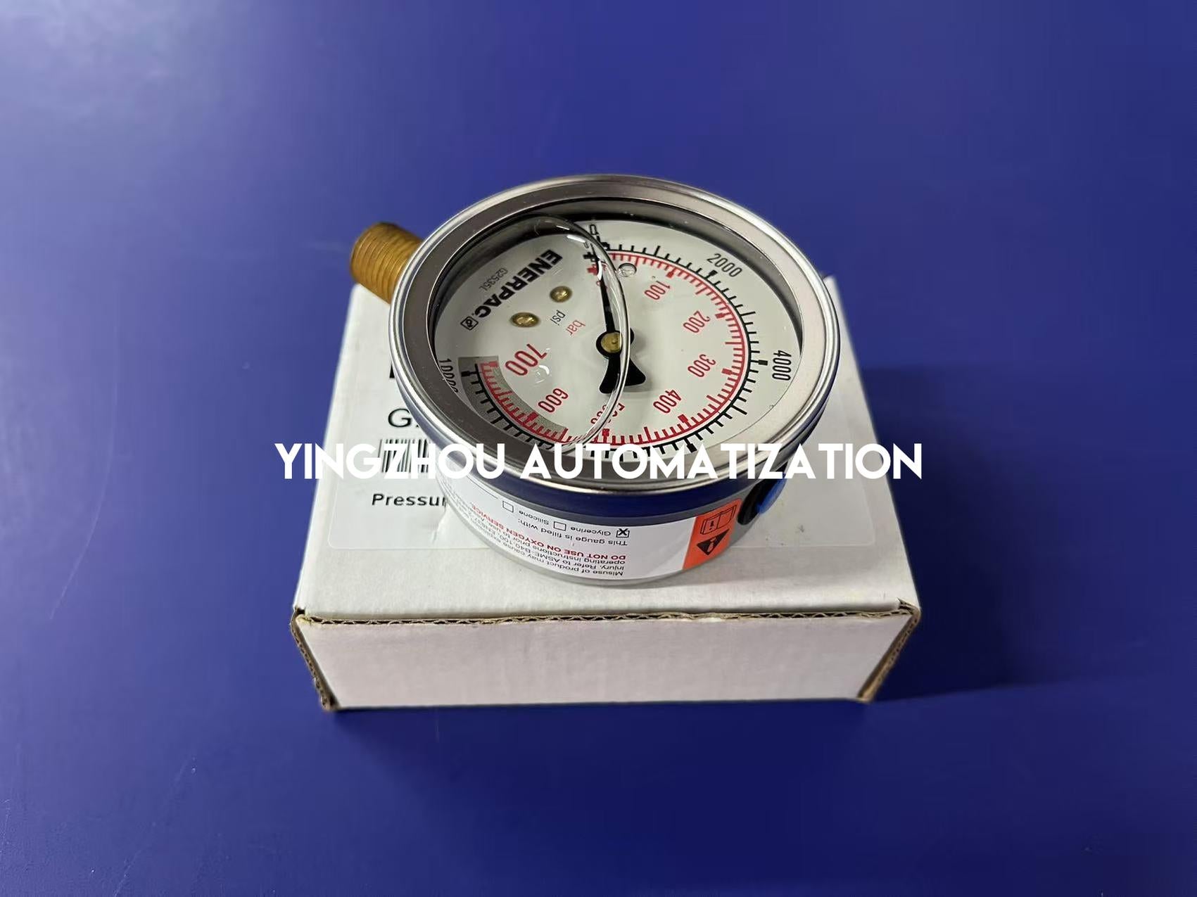 ENERPAC G2535L Hydraulic Pressure Gauge 2.50 in. Face Lower Mount Glycerine Filled 10,000 maximum psi-YingZhou Automatization