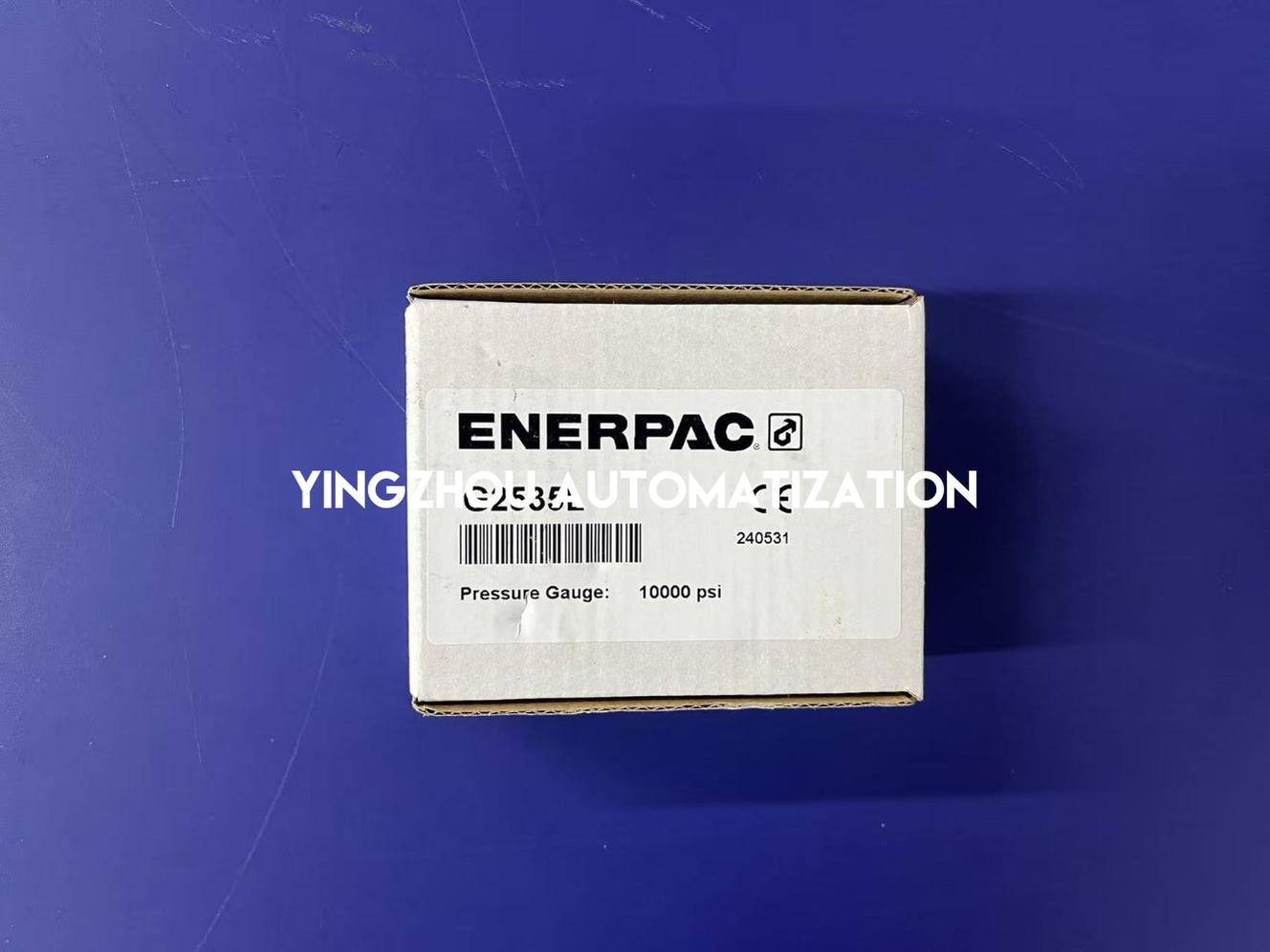 ENERPAC G2535L Hydraulic Pressure Gauge 2.50 in. Face Lower Mount Glycerine Filled 10,000 maximum psi-YingZhou Automatization