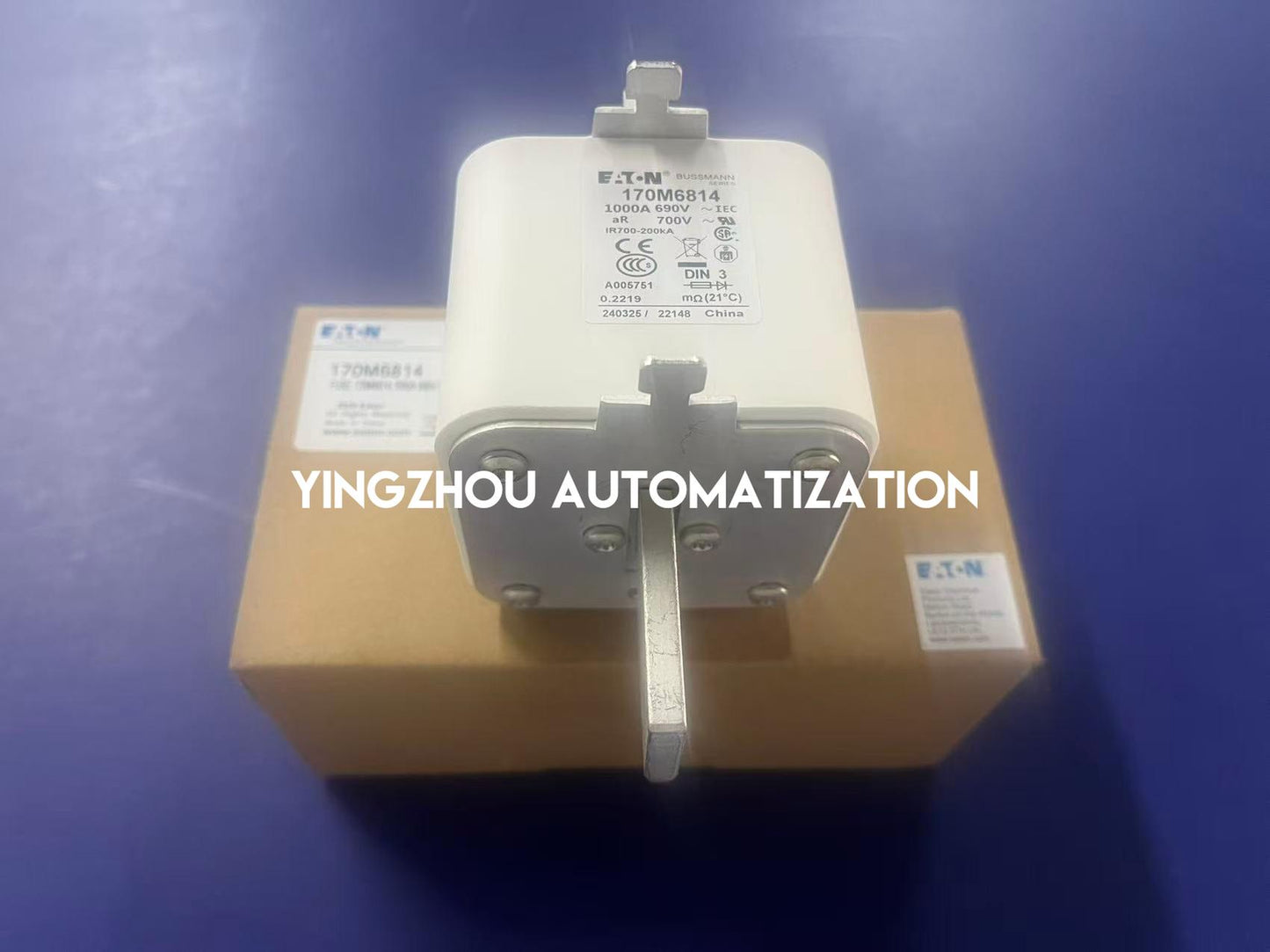 Eaton Bussmann 170M6814 High-Speed Fuse | Square Body, 800A, 690V, Semiconductor Protection, Brand New Original-YingZhou Automatization