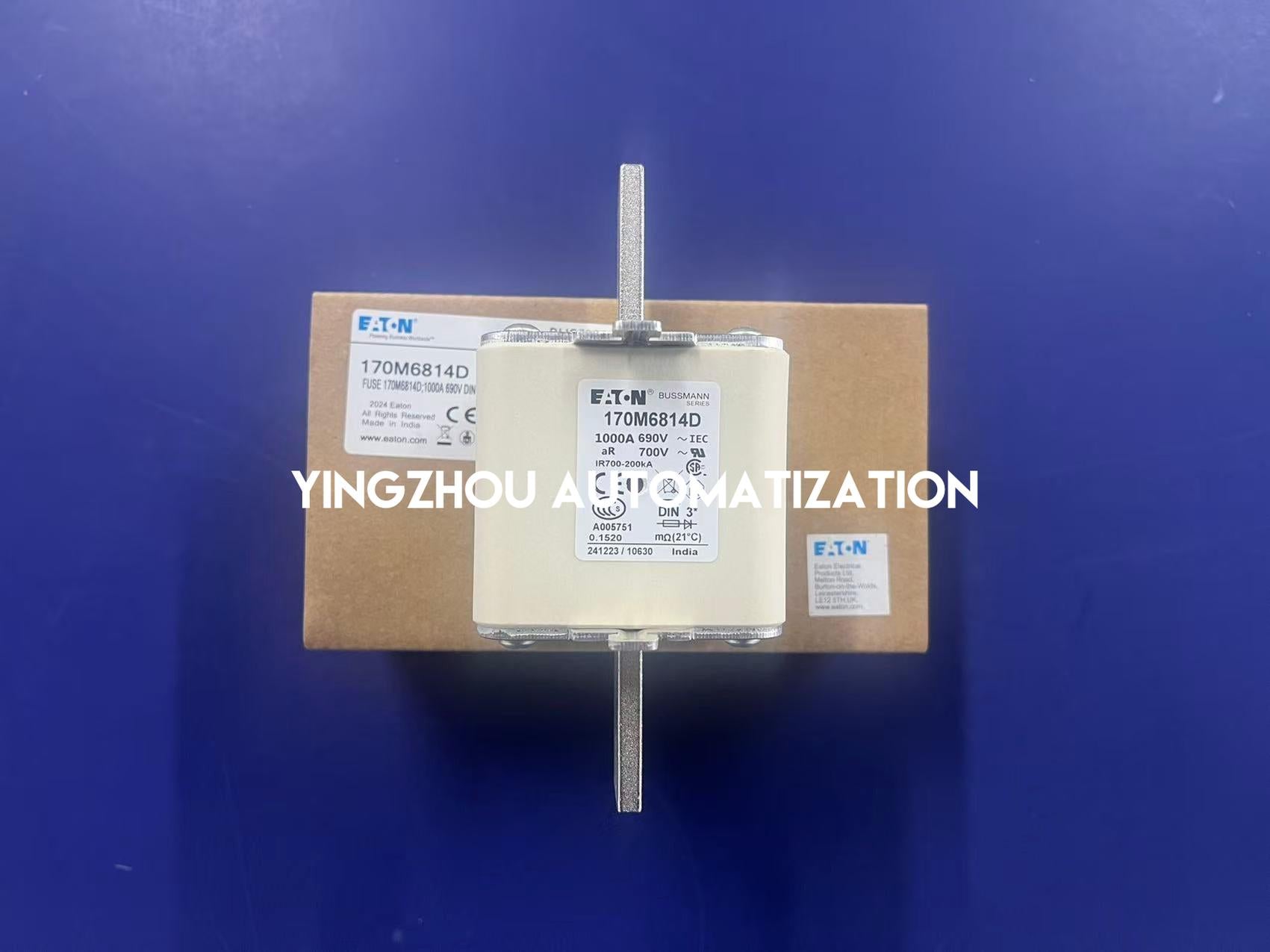 Eaton Bussmann 170M6814D Fuse | Square Body High-Speed Fuse 1000V 800A Size 3 | Brand New Original-YingZhou Automatization