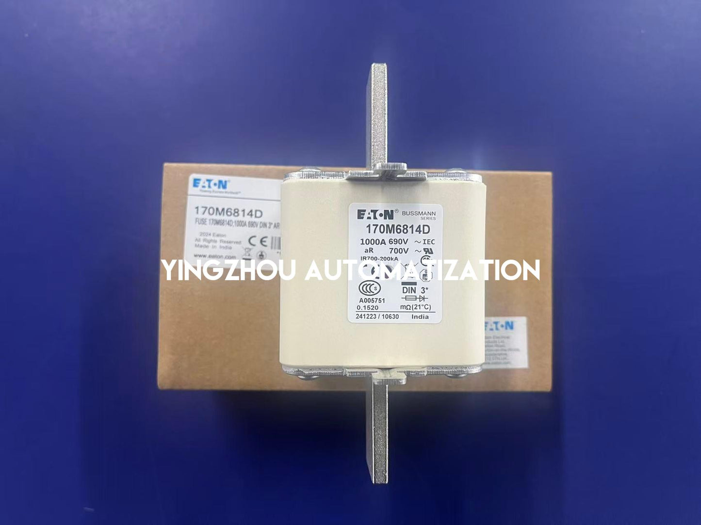 Eaton Bussmann 170M6814D Fuse | Square Body High-Speed Fuse 1000V 800A Size 3 | Brand New Original-YingZhou Automatization