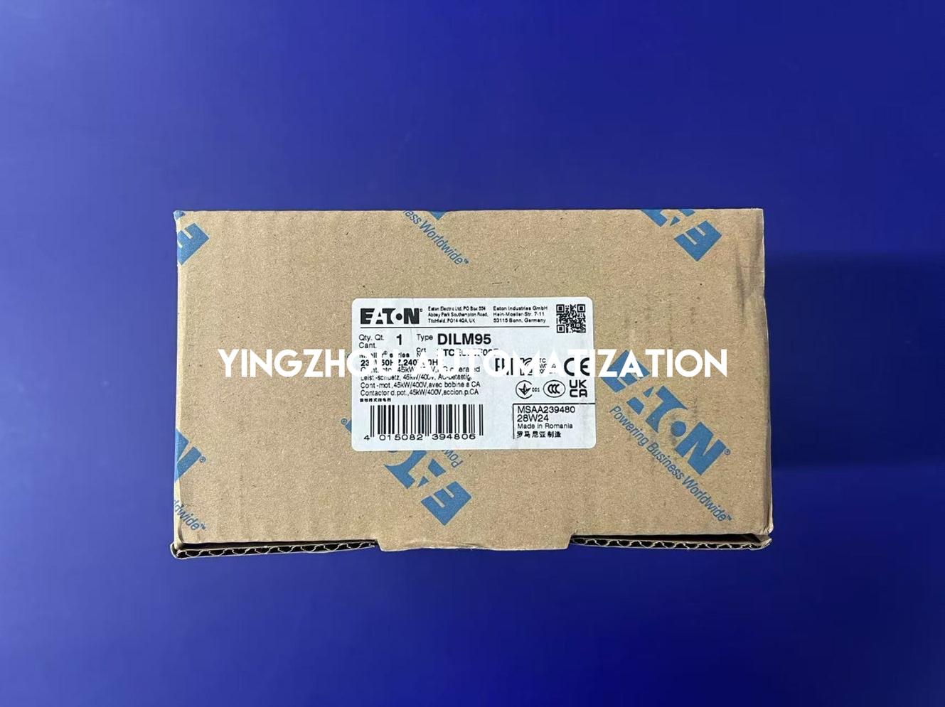 Eaton Moeller DILM95-11 Contactor | 45kW (60HP), 3-Pole, 1NO+1NC Auxiliary Contacts, Industrial Motor Control | Brand New Original-YingZhou Automatization
